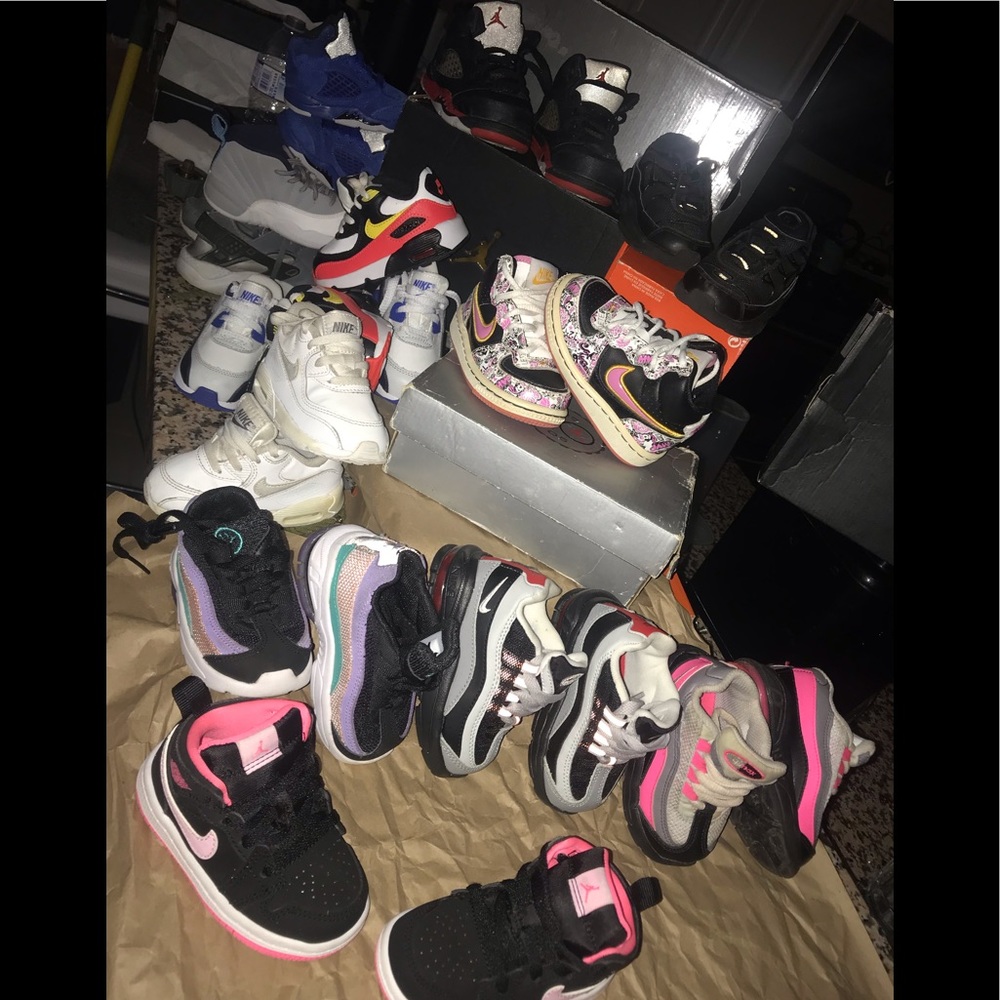 Nike’s n Jordan’s. Kids shoes. 5c.
